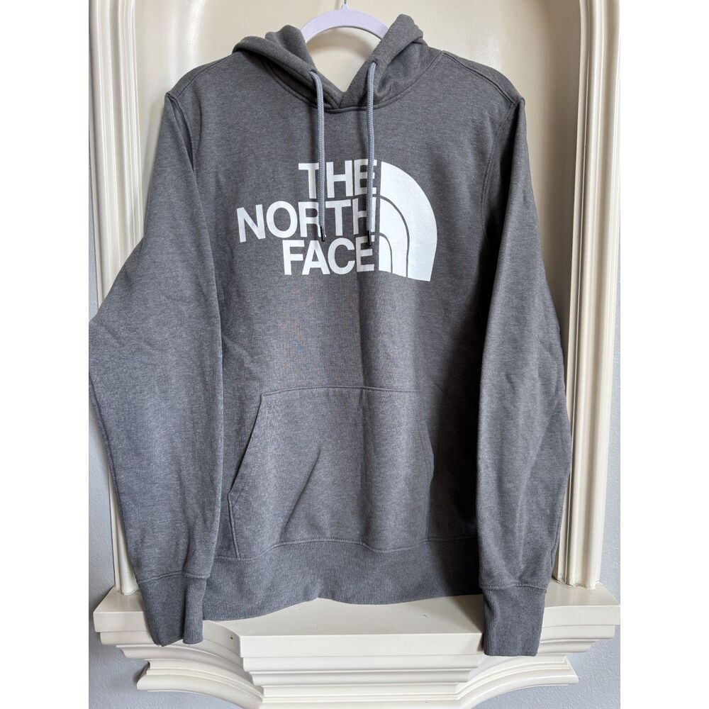 The North Face Men's Gray Half Dome Logo Hoodie Size Medium